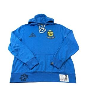 Roots Of Fight X Argentina Maradona Blue Hoodie Size Large
